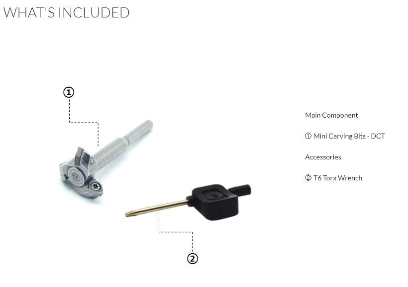 MINI CARVING BITS - ROUND HEAD, 1/8 MANDREL