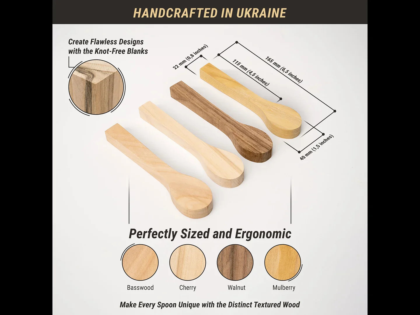 Spoon Carving Blank Set