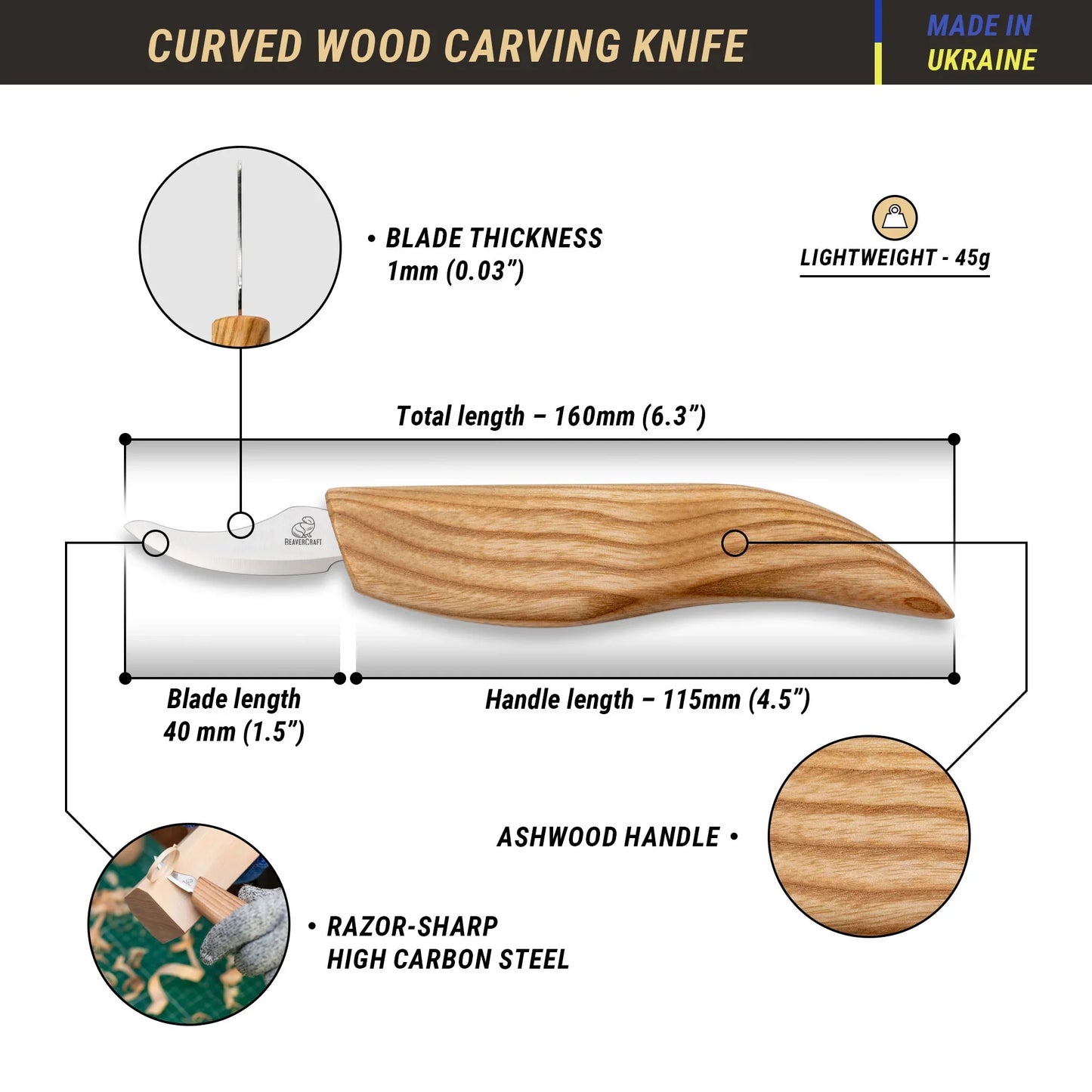 Beaver Craft Carving Knives