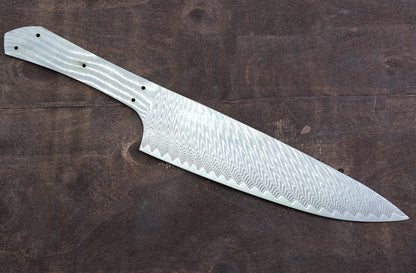 Damascus Kitchen Knife Blank