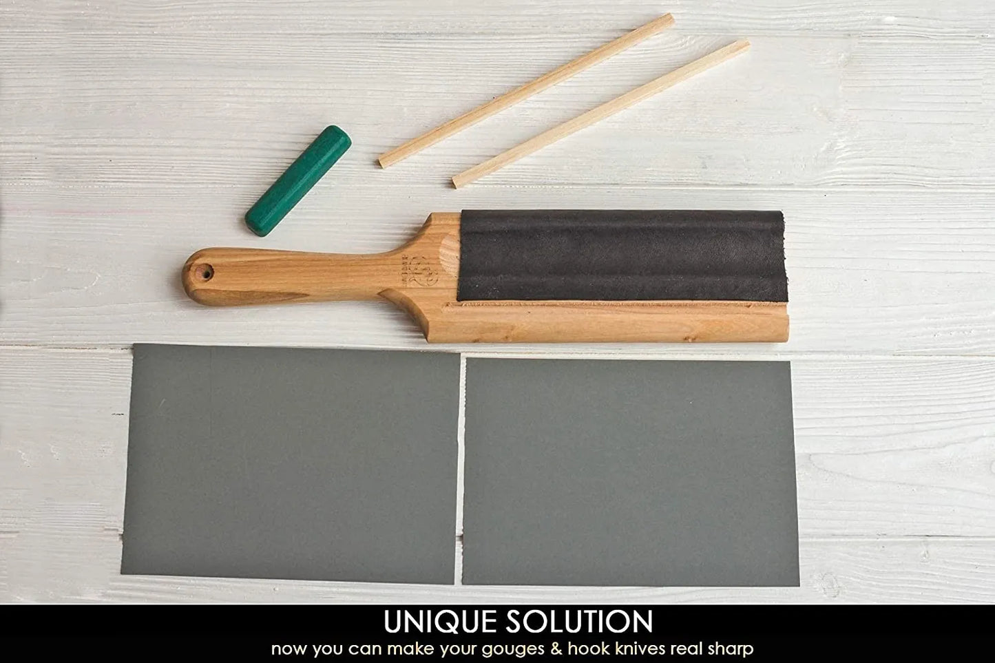 Dual Sided Paddle Strop for Spoon Knives