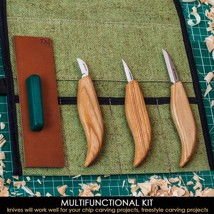 Starter Chip Carving and Whittling Knife Set