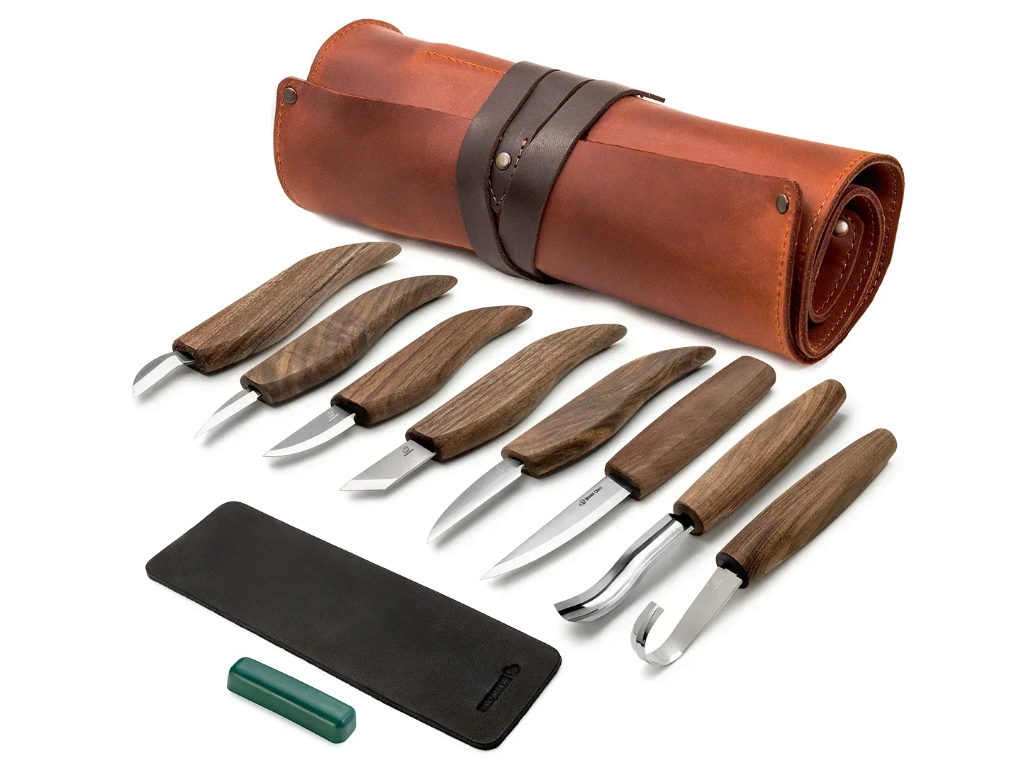 Deluxe Wood Carving Set w/Walnut Handle